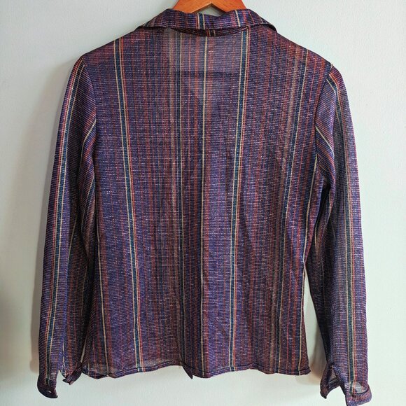 Vintage Metallic Stripes Shirt - Picture 6 of 7